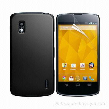Clear Screen Protectors for LG E960 Nexus 4, Made of High-quality PET Material